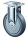 ROUE FIXE CAOUTCHOUC GRIS - 80KG 125MM