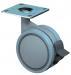 ROUE PIV. CAOUTCH. TRANSP. LISSE 50MM NO