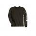 CARHARTT T-SHIRT LS LOGO RLX FIT PEAT L