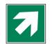 PICTO ZELFKL. 15X15 RICHT.PIJL GROEN 45º