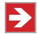 PICTO ZELFKL. 15X15 RICHT.PIJL ROOD 90º
