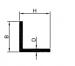 ALU PROFIEL 2M L 50X50X2MM RAL9010 WIT
