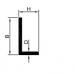 ALU PROFIEL 2M L 50X25X2MM RAL9010 WIT