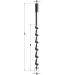 CMT MECHE AUGER DROITE 10MM 170/230MM