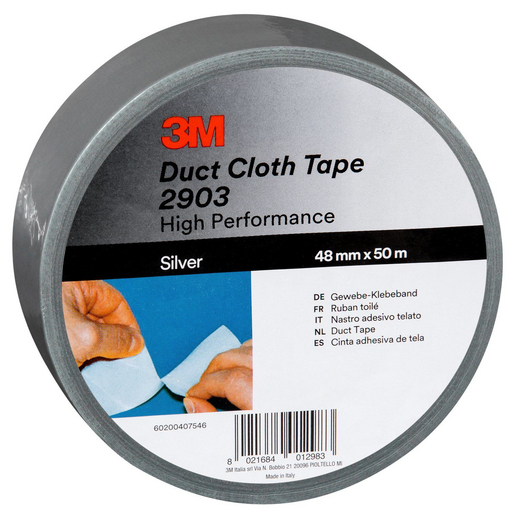 3M DUCT TAPE TEXTIEL ZWART 48MMX50M.